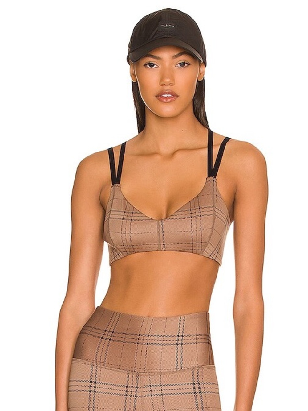 Tan Lines by Sivan Ayla Cardiff Sports Bra in Plaid